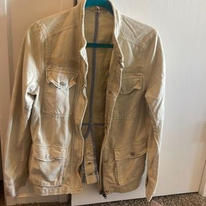 NWT FREE PEOPLE DISTRESSED MILITARY JACKEY TAN SEIZE THE DAY SIZE MEDIUM
